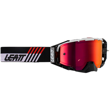 LEATT VELOCITY 6.5 IRIZ Goggles White/Red Iridium Lens 2023 0